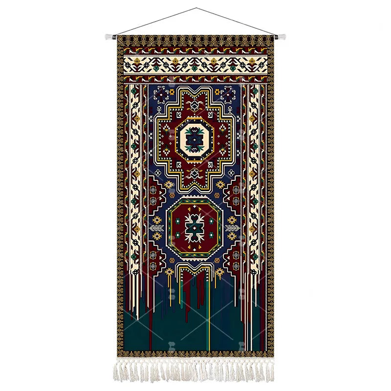 Ethnic Style Large Tapestry Bohemian Style Fabric Hanging Painting Restaurant Decorative Painting Wall Decoration Wallpaper