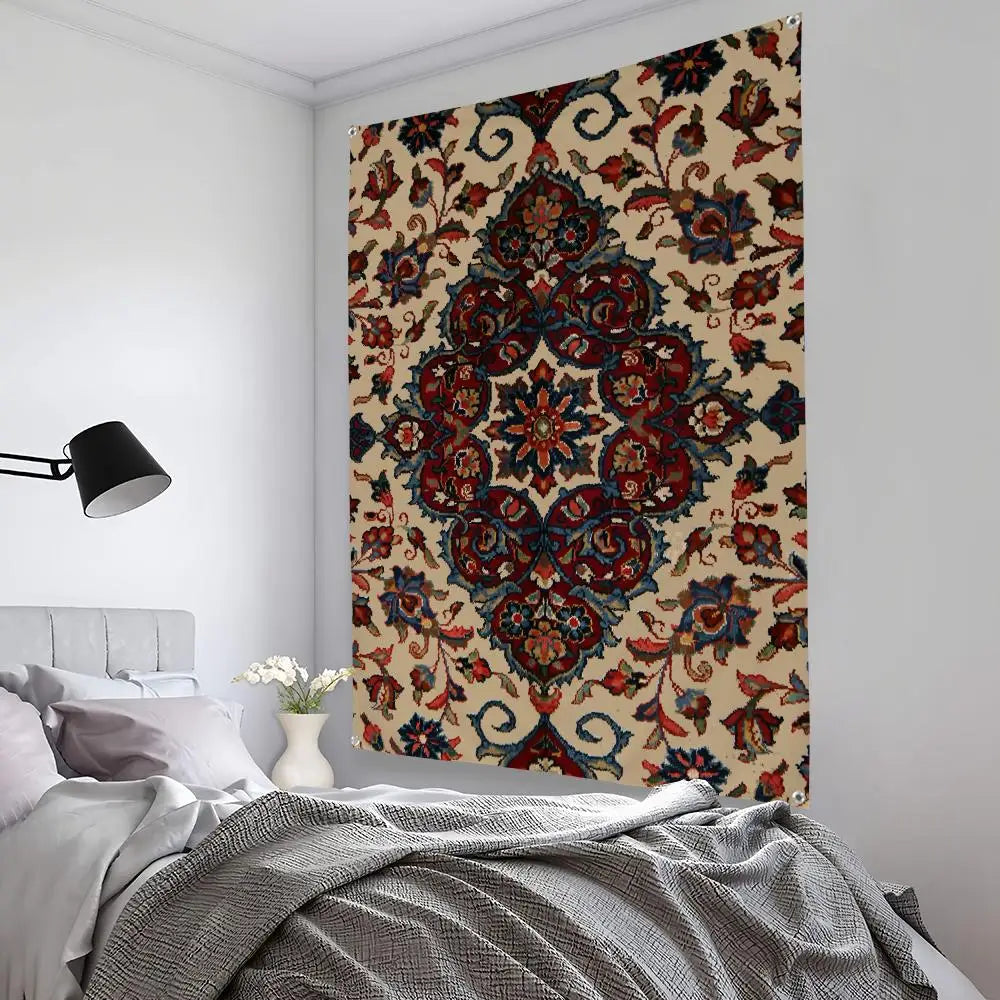 Persian Pattern Tapestry Background Art Decor For Bedroom Living Room Bar Garden Outdoor  Wall Decor
