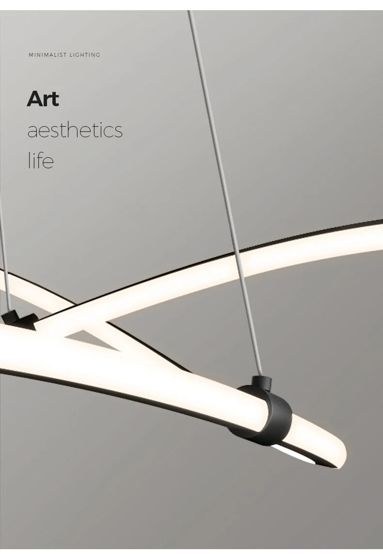 Simple Modern Ceiling Chandelier Adjustable Indoor Lighting High Brightness for Living Room Dining Room Bedroom Decor Ornament