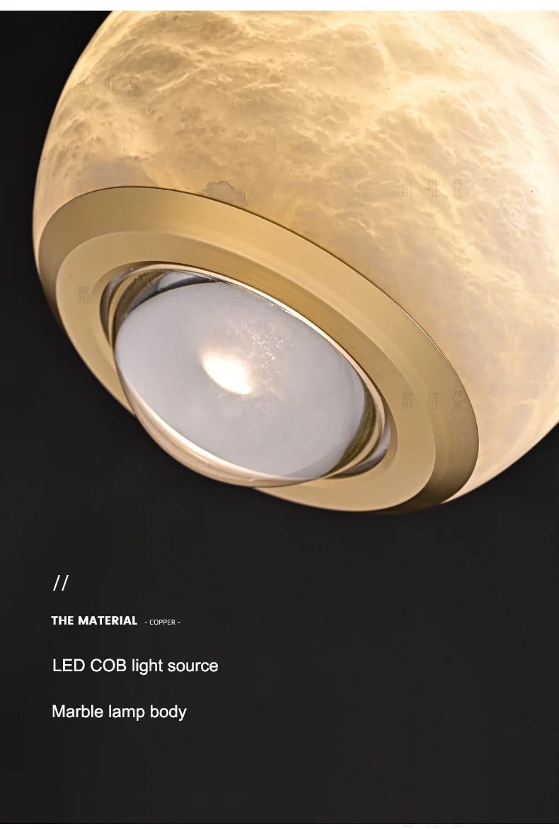 Marble Chandeliers for Dining Room Modern Bedroom Room Hanging Lamps for Ceiling Room Decor Pendant Luxury Living Room Pendant