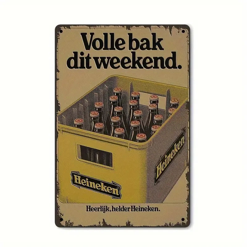 1pc Vintage beer Metal Tin Sign , Vintage Plaque Decor, Wall Art Decor, For Room Decor, Home Decor, Restaurant Decor, Bar Decor,