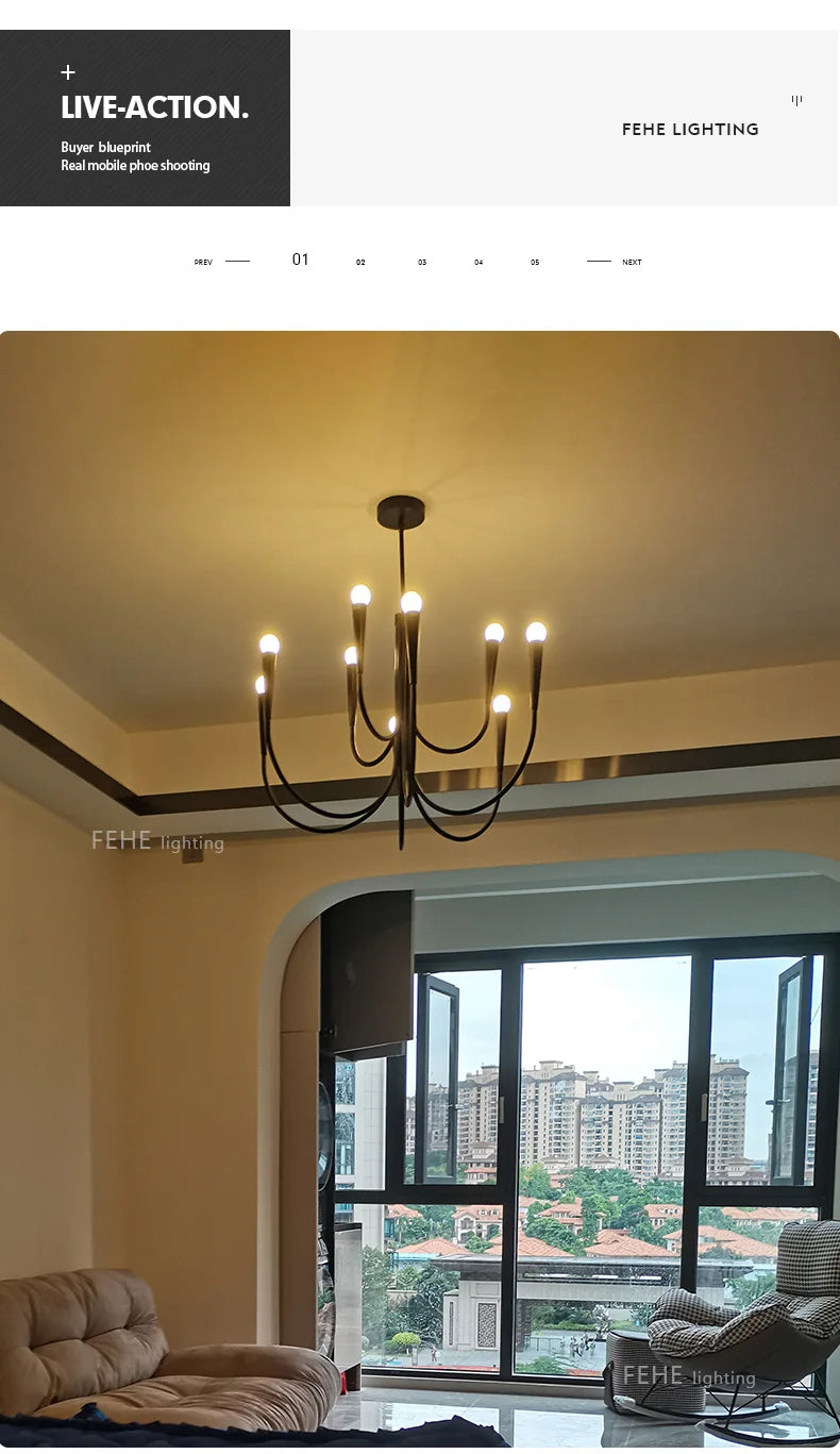 Dining Room Chandelier American Style Living Room Chandelier Living Room Home Decoration Lamp E14 Bulb Room Bedroom Chandelier