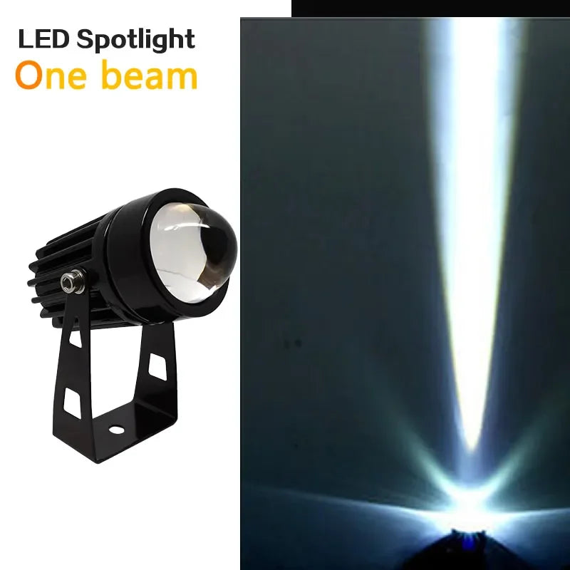 LED de pared para exteriores, iluminación de paisaje de 9W, 12W, 220V, rojo, verde, azul, RGB, IP66, impermeable, luces de un h