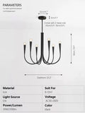 Dining Room Chandelier American Style Living Room Chandelier Living Room Home Decoration Lamp E14 Bulb Room Bedroom Chandelier
