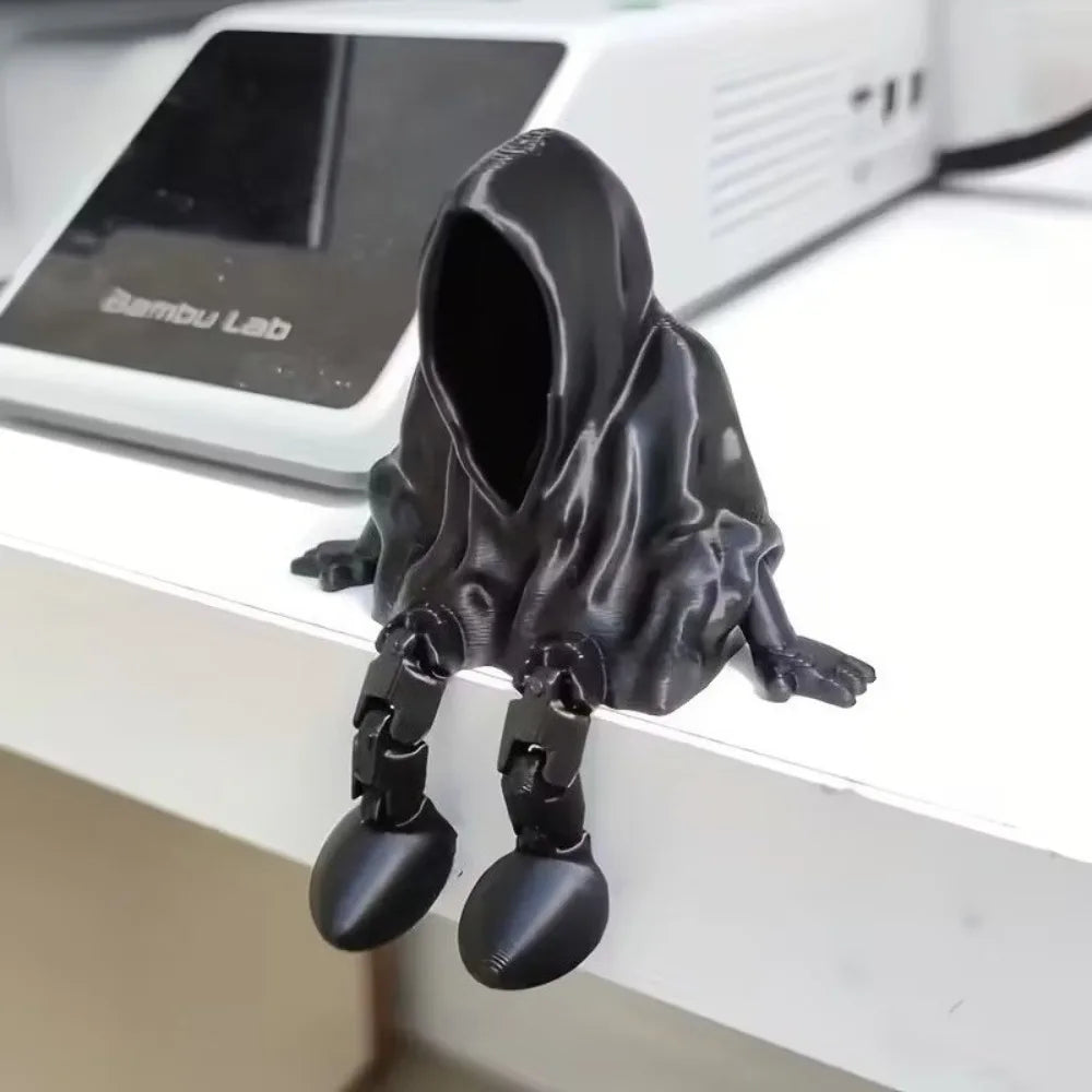 Halloween Ghost Statue Ornament, Faceless Ghost Halloween Festival Decoration, 3D Printed Gothic Death Statue Home Decoration