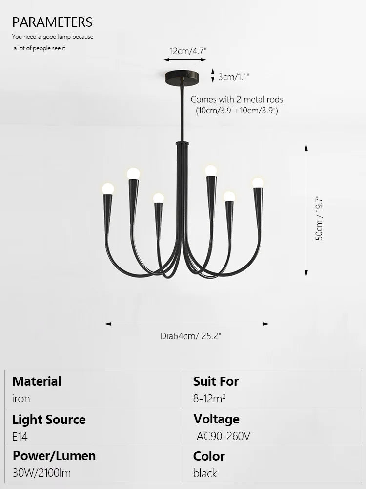 Dining Room Chandelier American Style Living Room Chandelier Living Room Home Decoration Lamp E14 Bulb Room Bedroom Chandelier