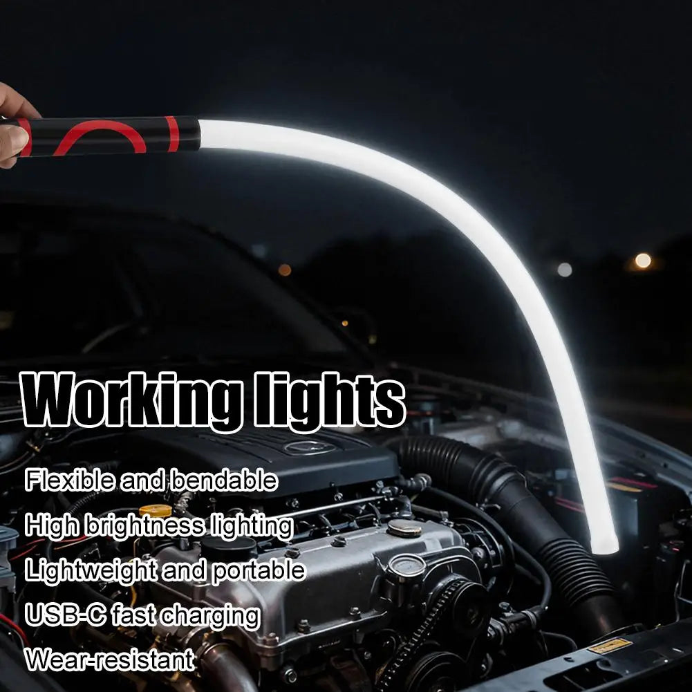 LED Light Strip Multifunctional Bendable Convenient High-power Maintenance Outdoor Flashlight Lighting Tool