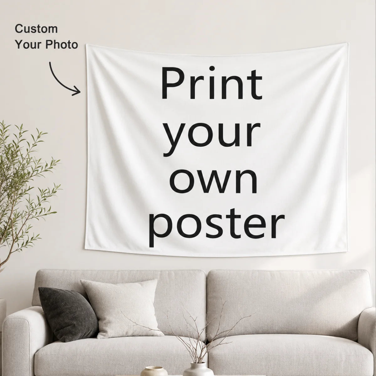 A customizable, personalized tapestry—a unique home decor piece suitable for various occasions.