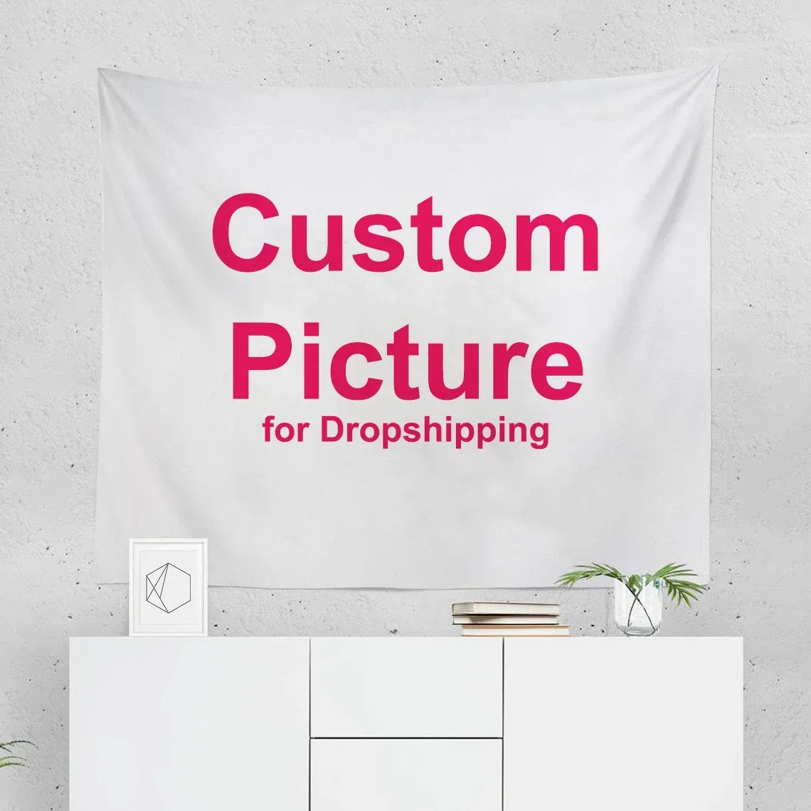 Custom Tapestry Any Logo / Size  Color Creative DIY Design  Bohemian Decorative Mandala Hippie Life Photo