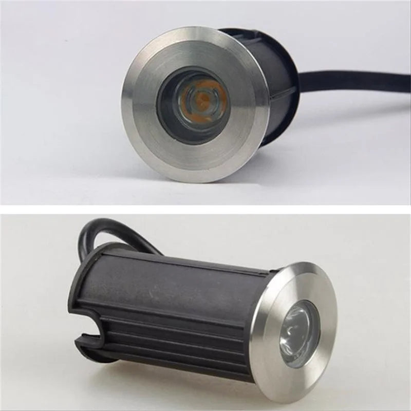 Outdoor Floor Lights Underground Lights 1W LED Lights Embedded Waterproof Floor Spotlights Pool Bottom Lights Underwater Lights