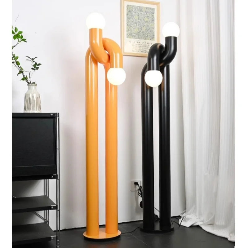 French Designer Creative LED Floor Lamp Modern Living Dining Room Bedroom Study Atmosphere Vertical Light Home Decor Lighting