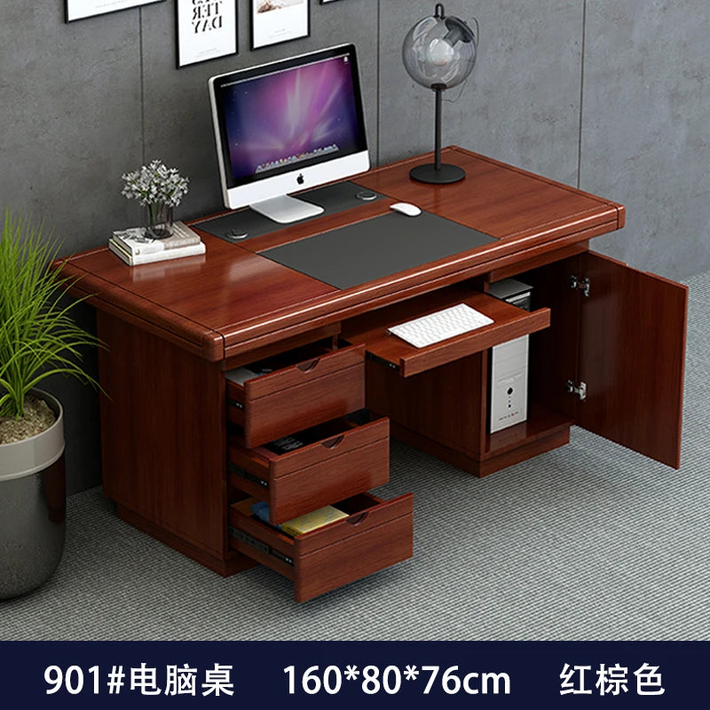Executive Decoration Office Desk Wooden Study Modern Computer Gaming Standing Office Desk Display Escritorio Oficina Home Decor