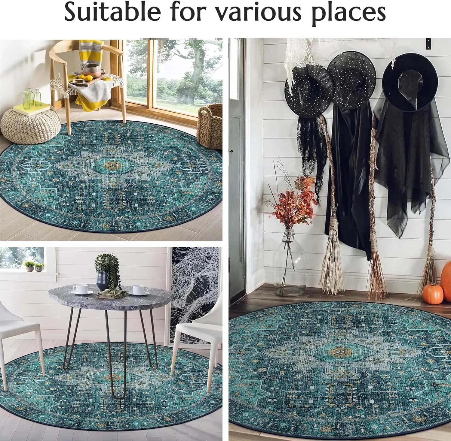 3D Vortex Optical Illusion Rugs Trap Area Rugs Not-Slip Round Rugs Area Carpets for Living Room Short Plush Trap Swirl Carpet