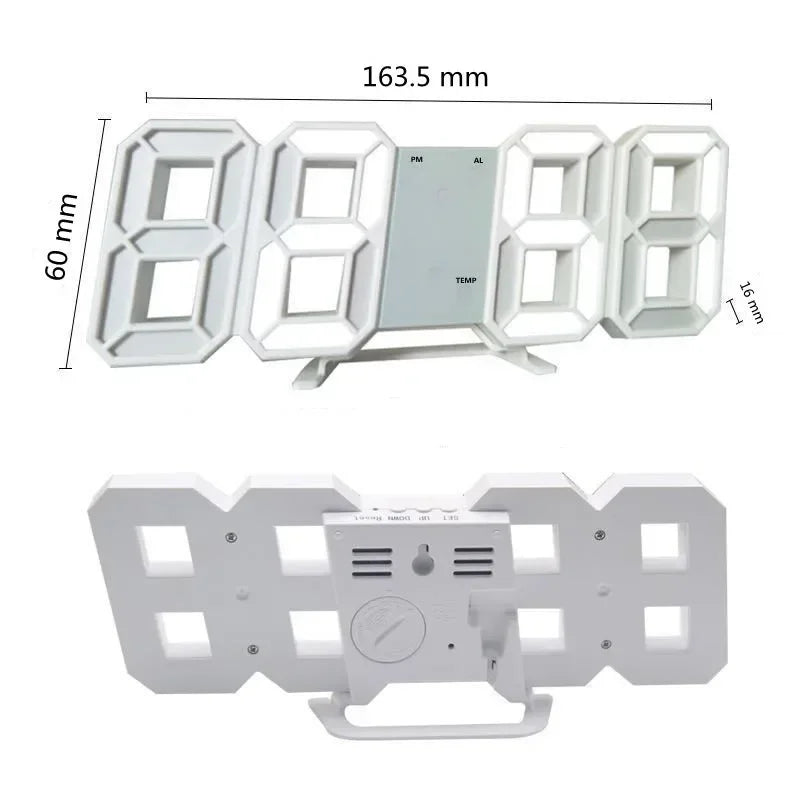 Digital Decoration for Bedroom Desk Watches Led Wall Clock Living Room Alarm Modern Home and Decoration Electronic Table Decor