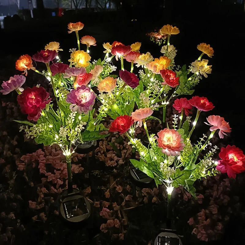 Snow Lotus Lawn Lights Solar Lights Outdoor Lighting Garden Lights Patio Patio Garden Decorative Flower Party Wedding Lights