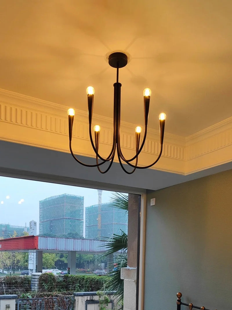 Dining Room Chandelier American Style Living Room Chandelier Living Room Home Decoration Lamp E14 Bulb Room Bedroom Chandelier