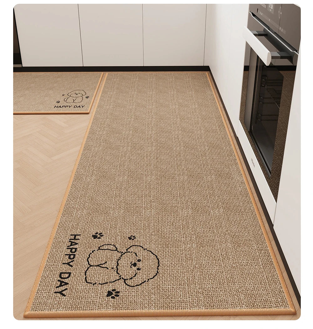 Rugs for Kitchen Floor Mat Anti-slip Dirt-resistant Foot Mats Home Laundry Balcony Oil-proof Mats Washable Easy Clean Rug 양탄자
