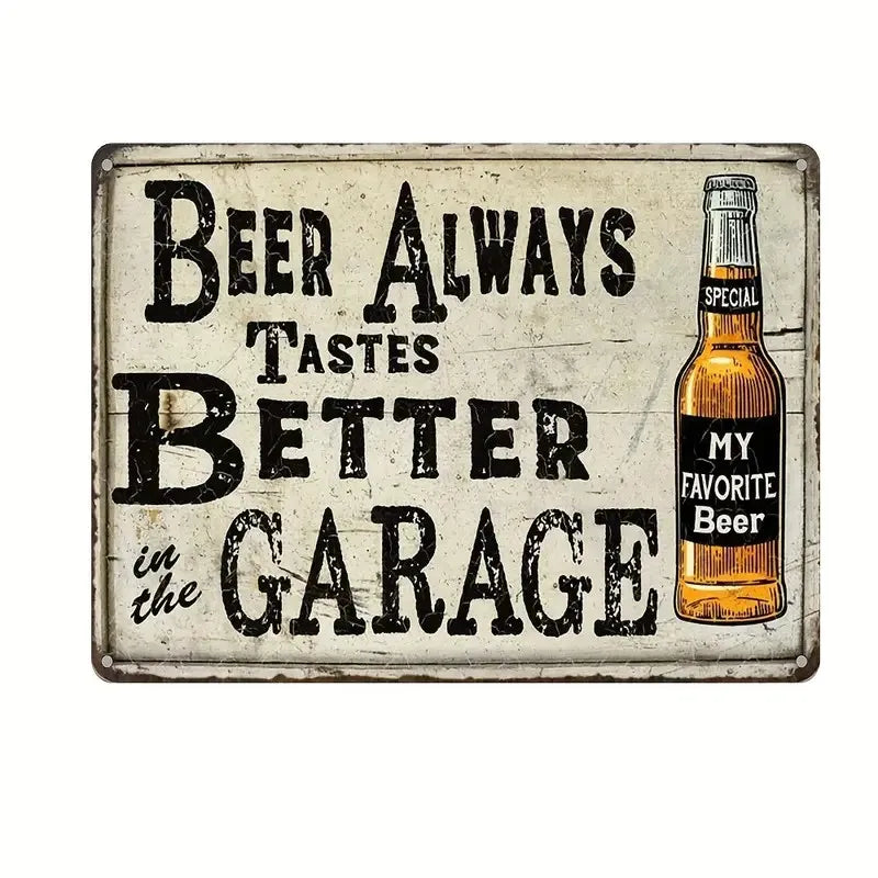 1pc Vintage beer Metal Tin Sign , Vintage Plaque Decor, Wall Art Decor, For Room Decor, Home Decor, Restaurant Decor, Bar Decor,