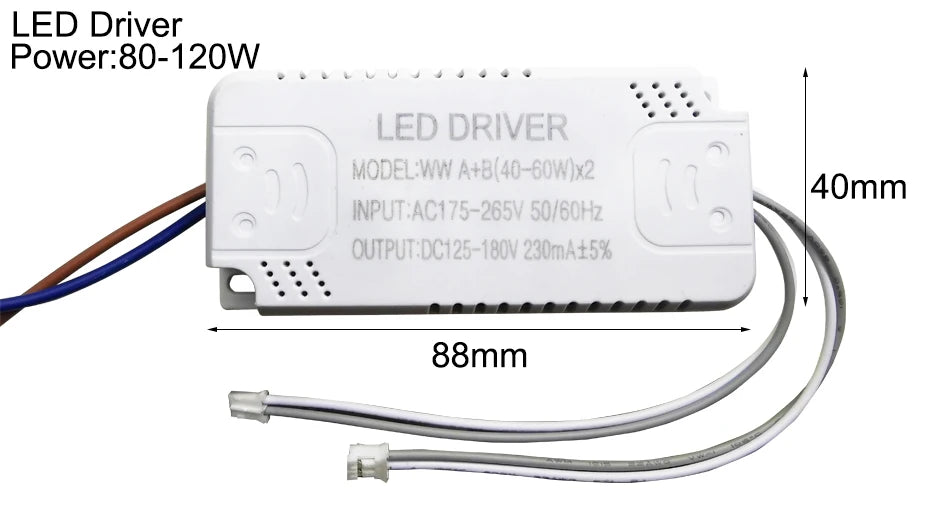 LED Driver 230mA 8-24w 24-40w 40-60w 60-80w 80-120w 100-150w LED Constant Current Driver Power Unit Supply LED Transformer