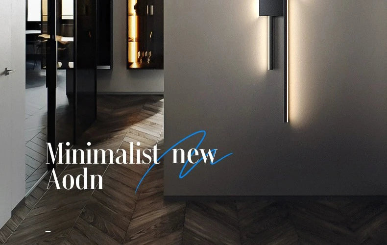 Wall Lamps LED Lights Simple Modern Sofa Living Room Decor TV Background Decoration Wood Grille Bedroom Bar Long Strip Wall Lamp