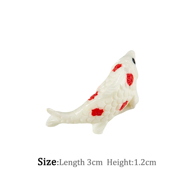 1-6pc Shark Seahorse Fish Miniature Figures Decorative Mini ocean Fairy Garden Animal Moss Micro Landscape Ornaments Resin decor