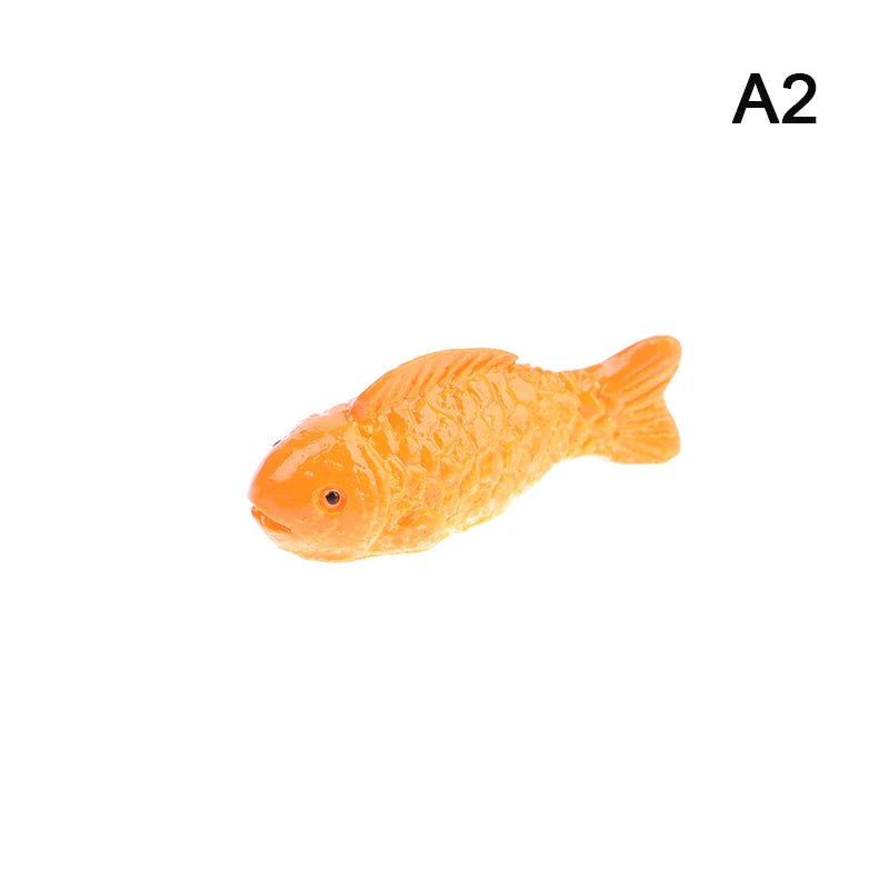 1-6pc Shark Seahorse Fish Miniature Figures Decorative Mini ocean Fairy Garden Animal Moss Micro Landscape Ornaments Resin decor