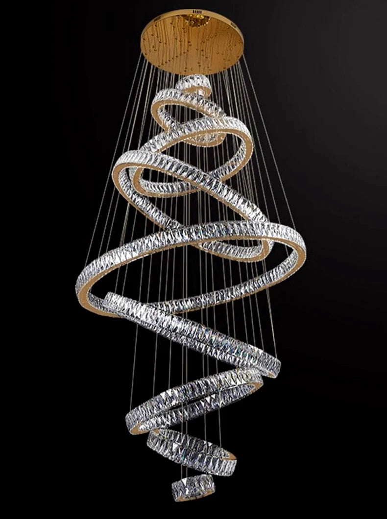 Modern home decor led lights pendant light lamps forstaircase Chandeliers for living room hanging light indoor lighting