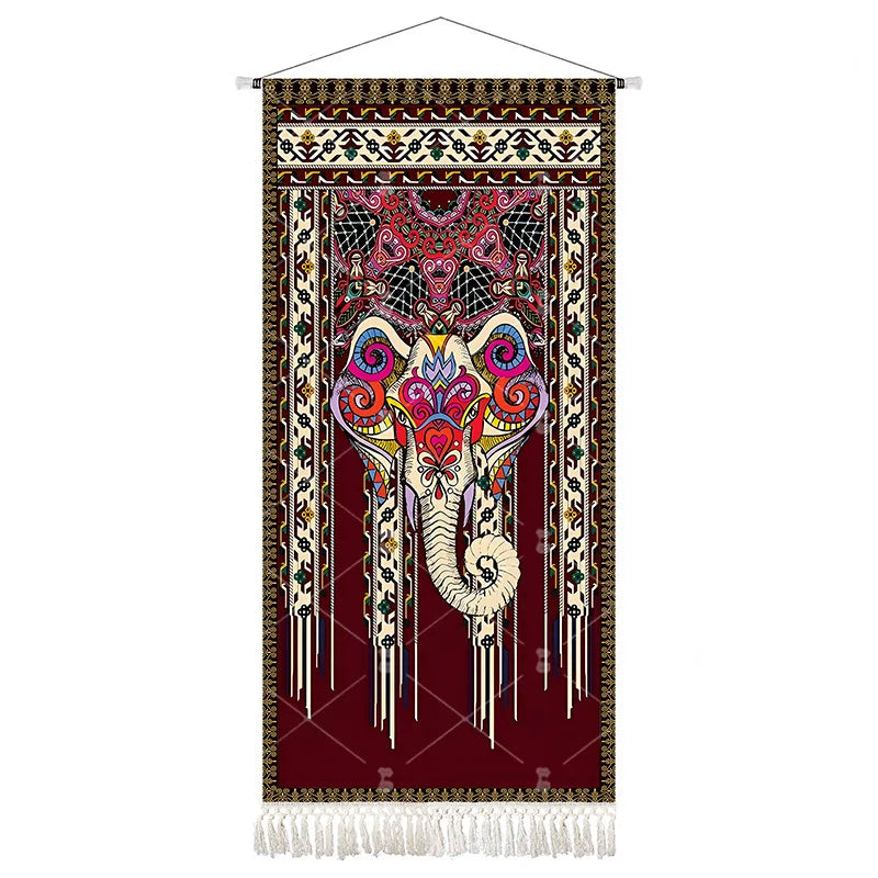 Ethnic Style Large Tapestry Bohemian Style Fabric Hanging Painting Restaurant Decorative Painting Wall Decoration Wallpaper