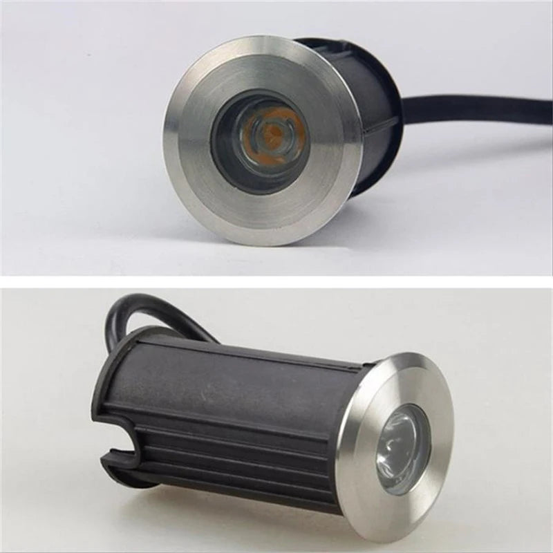 Outdoor Floor Lights Underground Lights 1W LED Lights Embedded Waterproof Floor Spotlights Pool Bottom Lights Underwater Lights