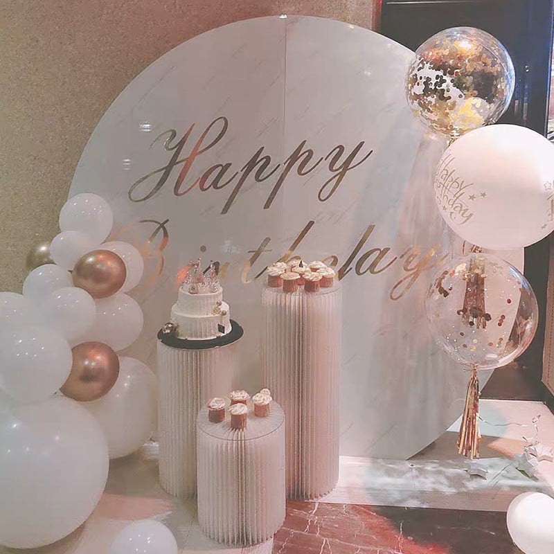 Folding Honeycomb Paper Wedding Backdrop Decor Birthday Party DIY Decor Dessert Table Cake Stand Baby Shower Decor Ramadan decor