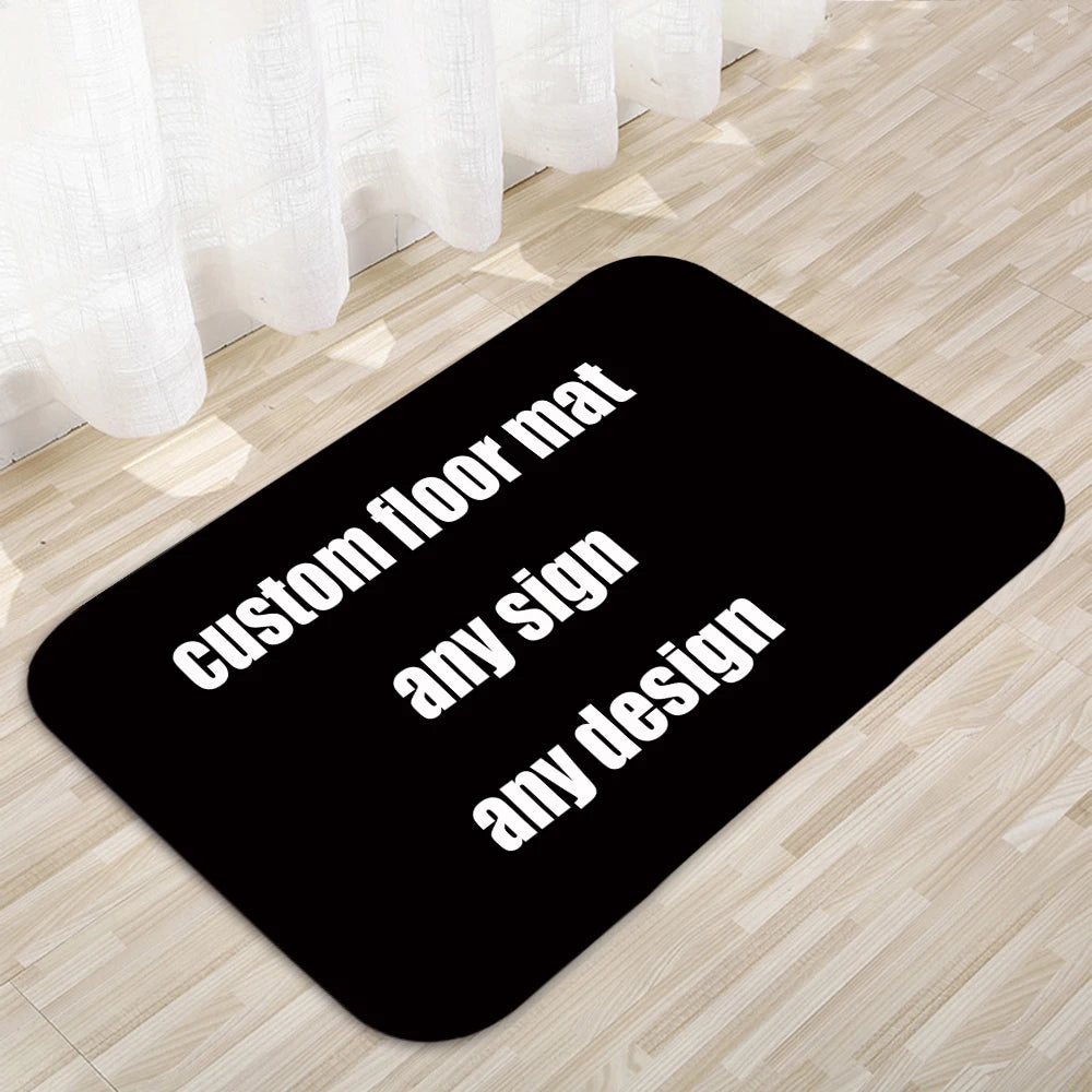 Custom Floor Mats any sign any design Home Rugs Door Mats Modern Home Decor Rugs
