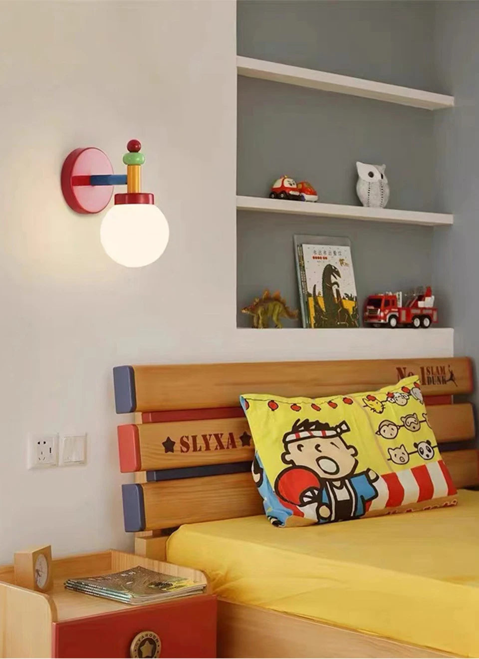 Nordic Macaron Pendant Lamp Memphis Room Pendant Light Designer Creative Glass Ceiling Lamp Children's Room Living Room Lights