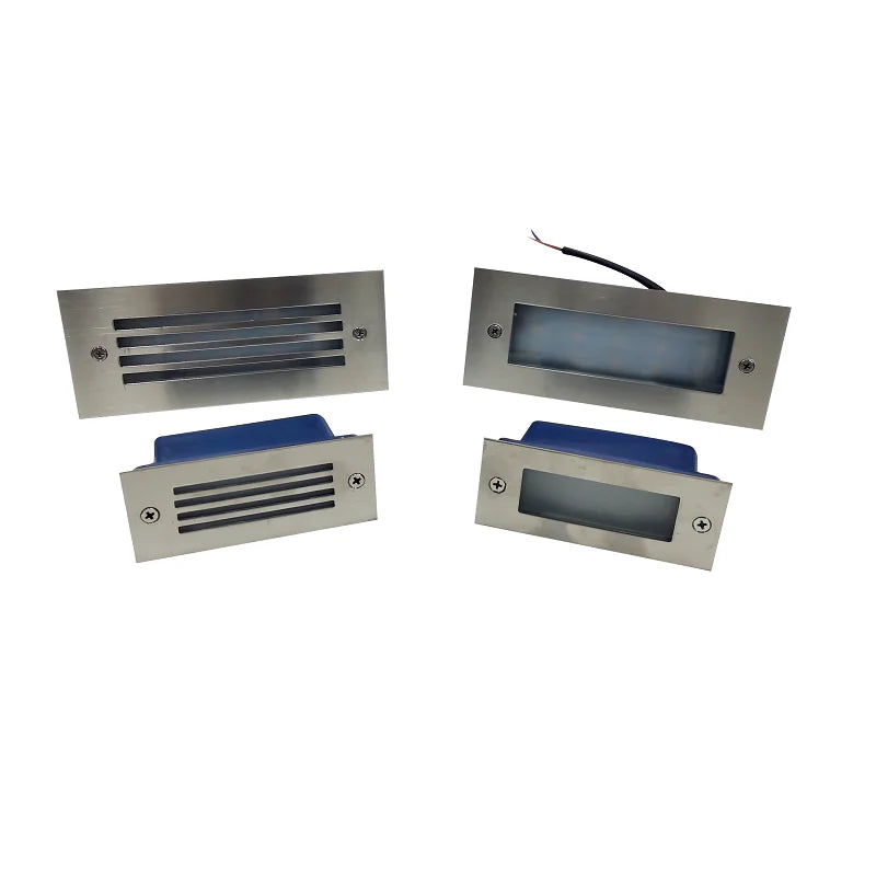 LED Deck Step Light 15Leds Underground Lamp Recessed Stair Paitio Ground Spot Light Floor Garden Landscape Wall Outdoor Lighting