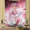 VIKAMA Anime Magical Girl Tapestry Bohemian Tapestry Tarot Hippie Tapestry Dorm Japanese-Style Tapestry Wall Decor