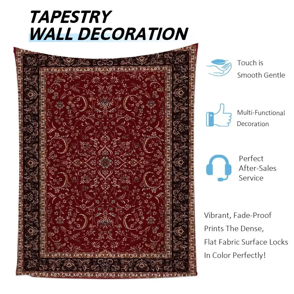 Persian Pattern Tapestry Background Art Decor For Bedroom Living Room Bar Garden Outdoor  Wall Decor