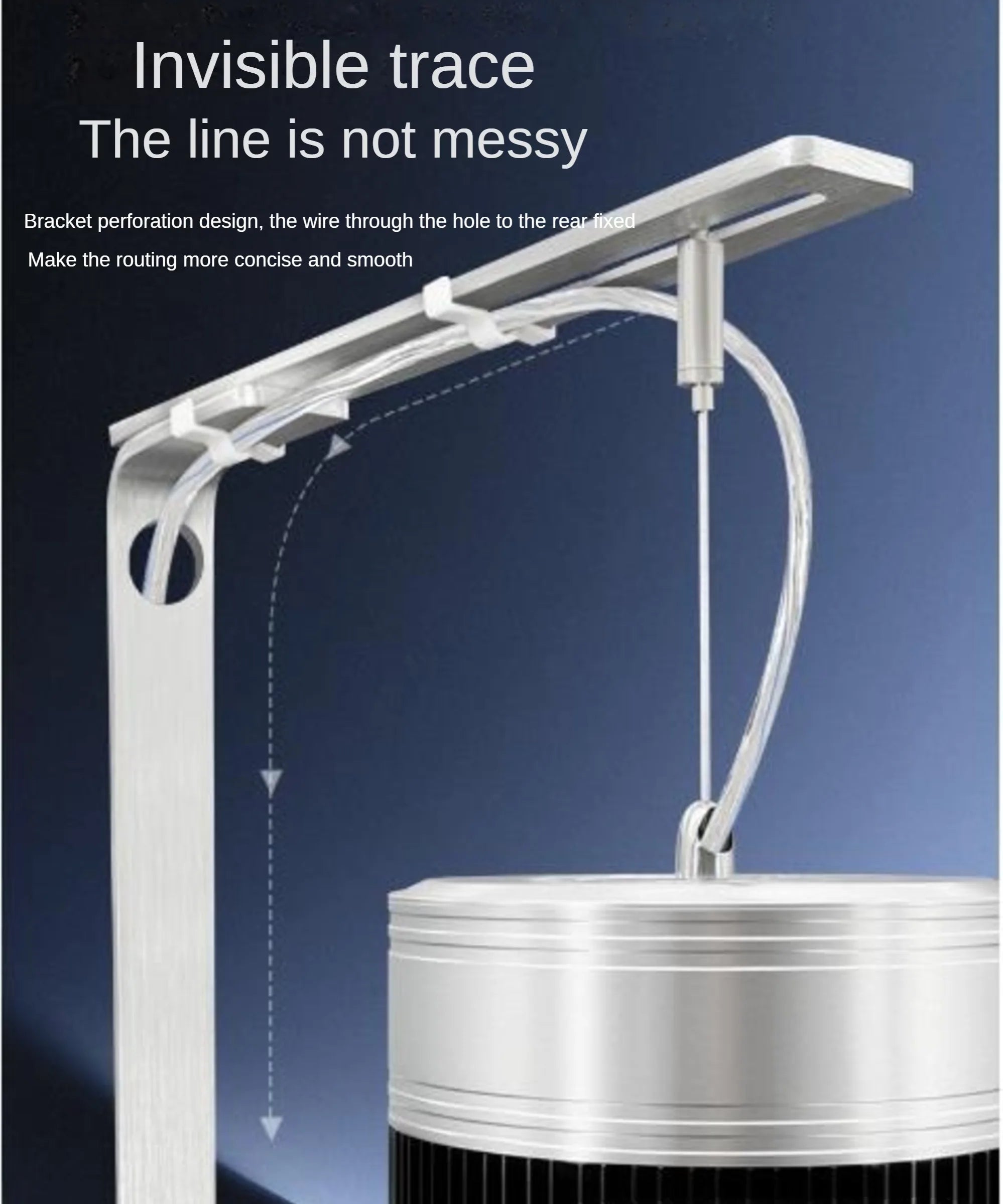 Aluminum Alloy Brushed Fish Tank Light Bracket – Versatile Clamp Mount for Tube, Pendant & Strip Lights