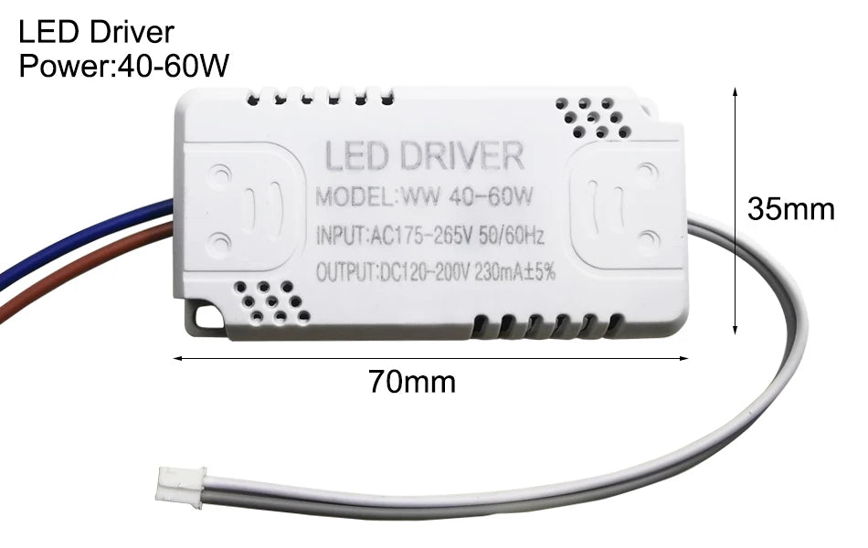 LED Driver 230mA 8-24w 24-40w 40-60w 60-80w 80-120w 100-150w LED Constant Current Driver Power Unit Supply LED Transformer