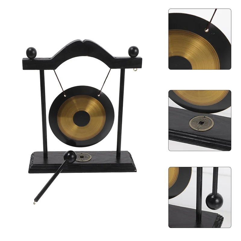 ABHT-Decorative For Home& Garden Gong Feng Shui Decors Adornment Desktop Craft Chic Brass Household