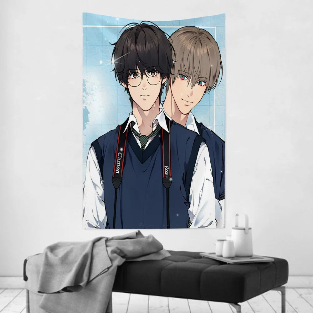 Comics BL Lost In The Cloud Tapestry Room Decor Wall Cloth Party Hanging Background Room Decor Baby Room