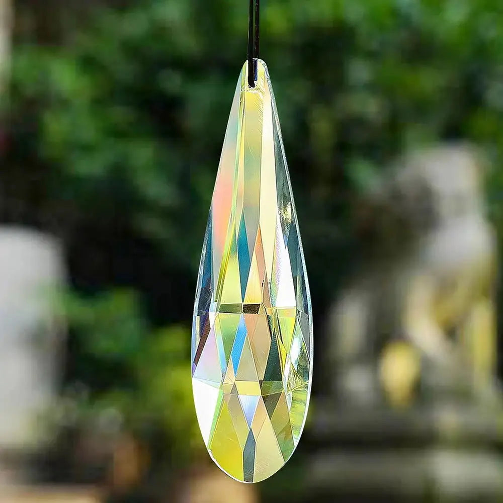 Crystal Snowflake Pendant Suncatcher AB Color Glass Prism For Garden Window Hanging Rainbow Maker Gift Car Wedding Home Decor