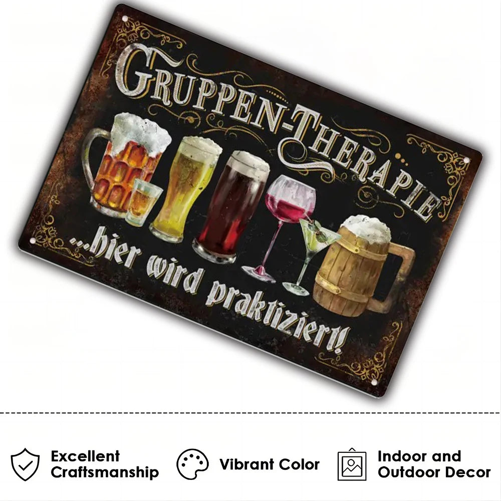1pc Vintage beer Metal Tin Sign , Vintage Plaque Decor, Wall Art Decor, For Room Decor, Home Decor, Restaurant Decor, Bar Decor,