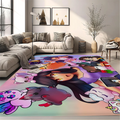 Cute Aphmau with Wings Long Rugs Cheaper Anti-slip Modern Living Room Balcony Printed Bedside Area Rugs