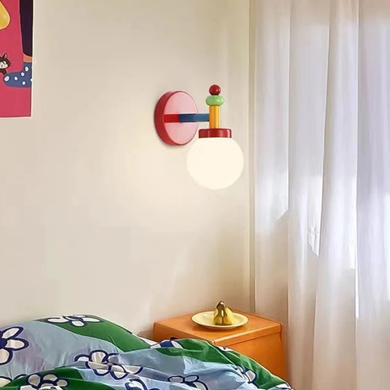 Nordic Macaron Pendant Lamp Memphis Room Pendant Light Designer Creative Glass Ceiling Lamp Children's Room Living Room Lights