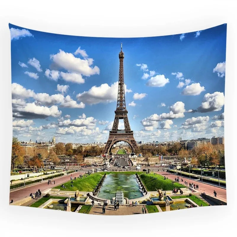 Bohemian tapestry green prairie background cloth modern home decoration bedroom dormitory wall hanging cloth