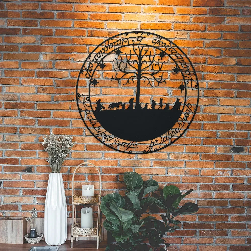 Room Decor, Lord of the Rings Inspired Metal Wall Art, Hobbit Metal Sign, Home Decor, Wall Decor, Room Decor, Outdoor Decor
