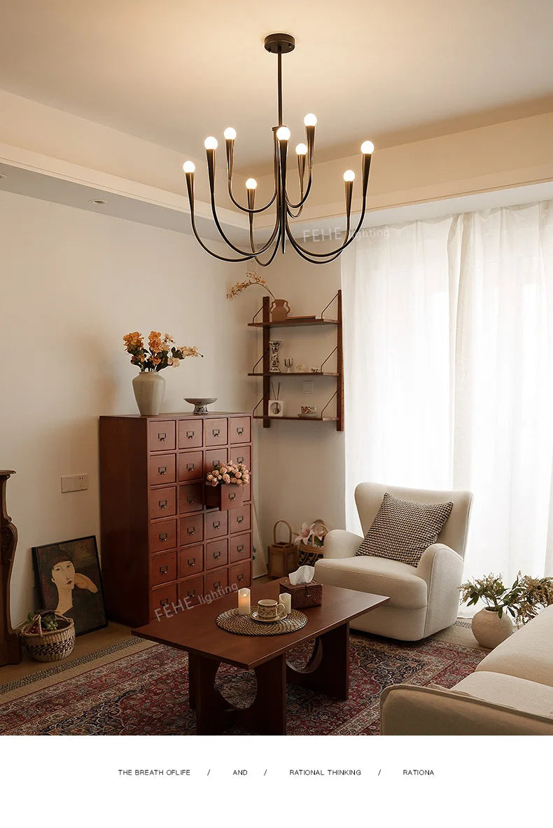 Dining Room Chandelier American Style Living Room Chandelier Living Room Home Decoration Lamp E14 Bulb Room Bedroom Chandelier