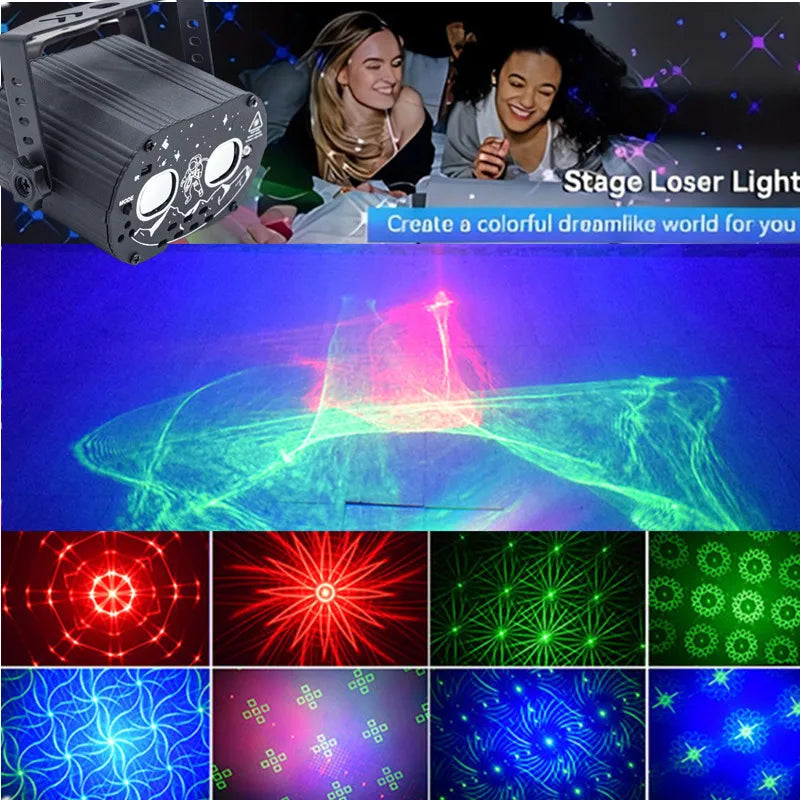 Party Lights DJ Disco Lights Remote Control Northern Lights Projection Lights Strobe Lights Family Party Decorative Lights