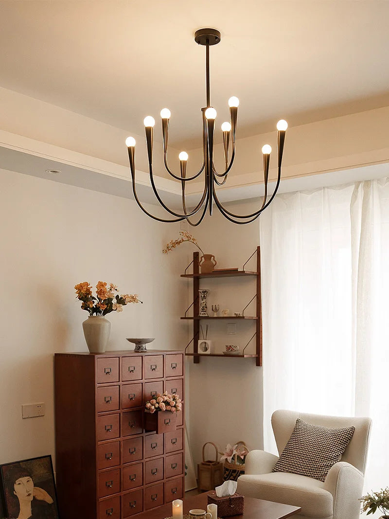 Dining Room Chandelier American Style Living Room Chandelier Living Room Home Decoration Lamp E14 Bulb Room Bedroom Chandelier