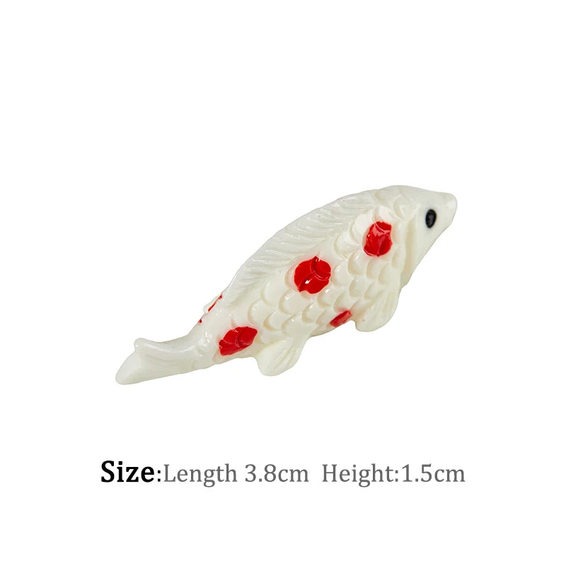 1-6pc Shark Seahorse Fish Miniature Figures Decorative Mini ocean Fairy Garden Animal Moss Micro Landscape Ornaments Resin decor