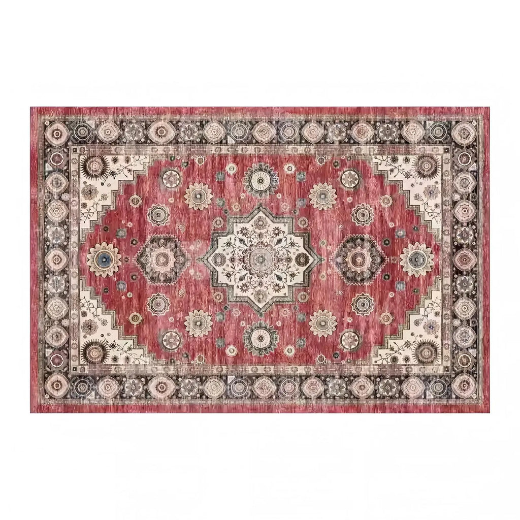 Traditional Oriental Area Rug Geometric Distressed Living Room Kitchen Dining Area Rugs Ethnic Soft Bedroom Rugs Kitchen Rugs
